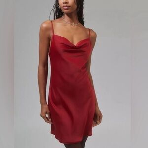 Cowl Neck Mini Dress